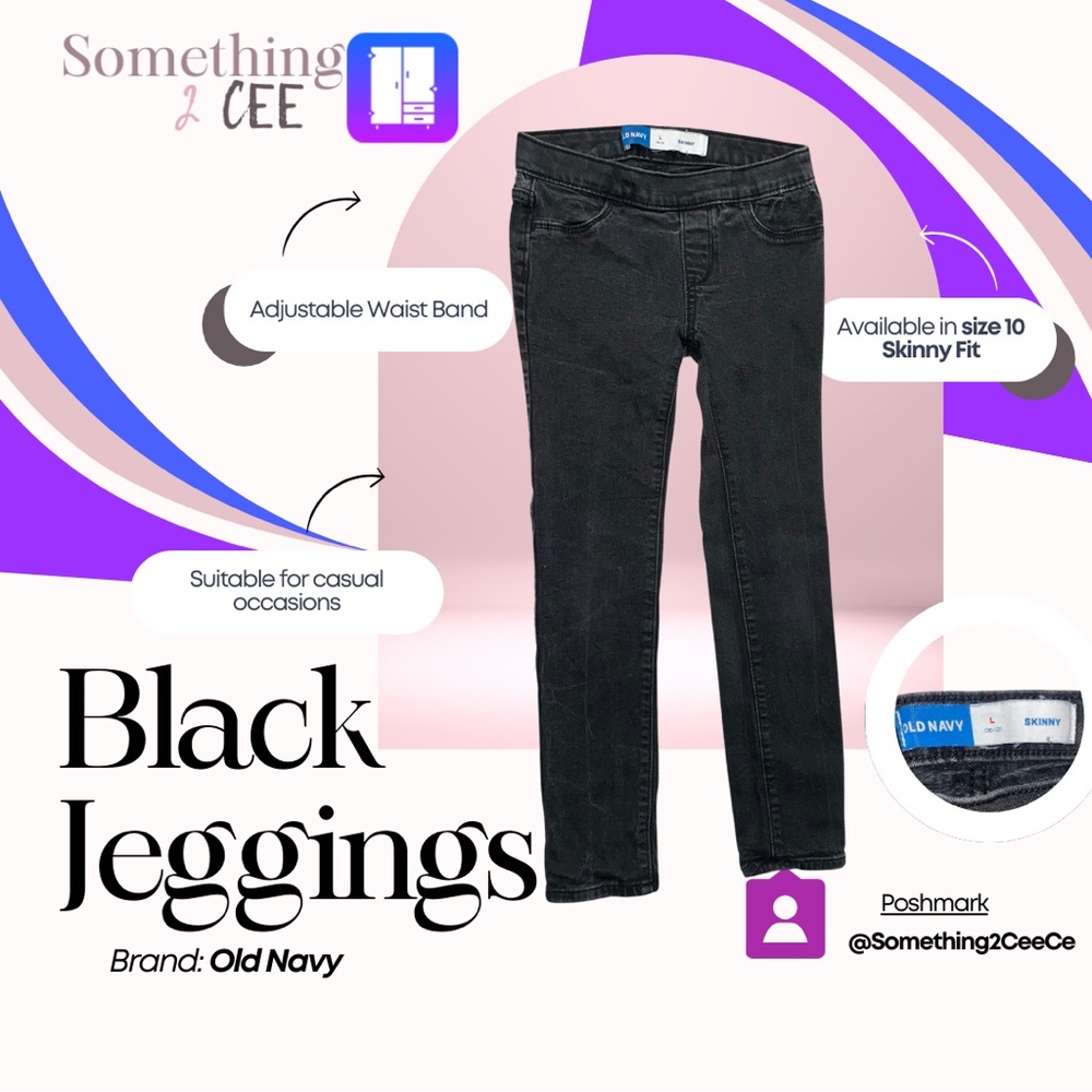 Old Navy Black Skinny Jegging
Size: Child Large 10-12